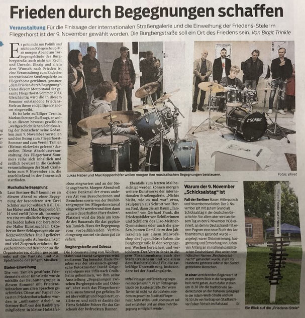 Frieden durch Begegnungen schaffen Frieden durch Begegnungen schaffen
